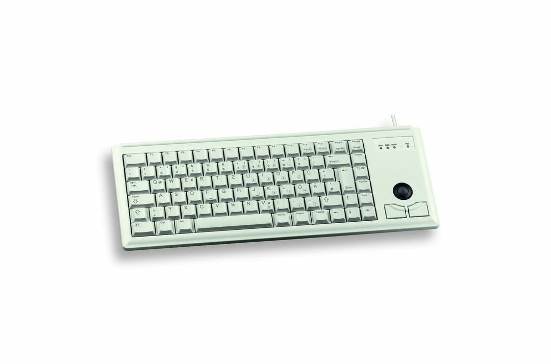 CHERRY G84-4400, Kompakte Tastatur mit Trackball, UK-Layout (QWERTY), Kabelgebunden (PS/2-Anschluss)