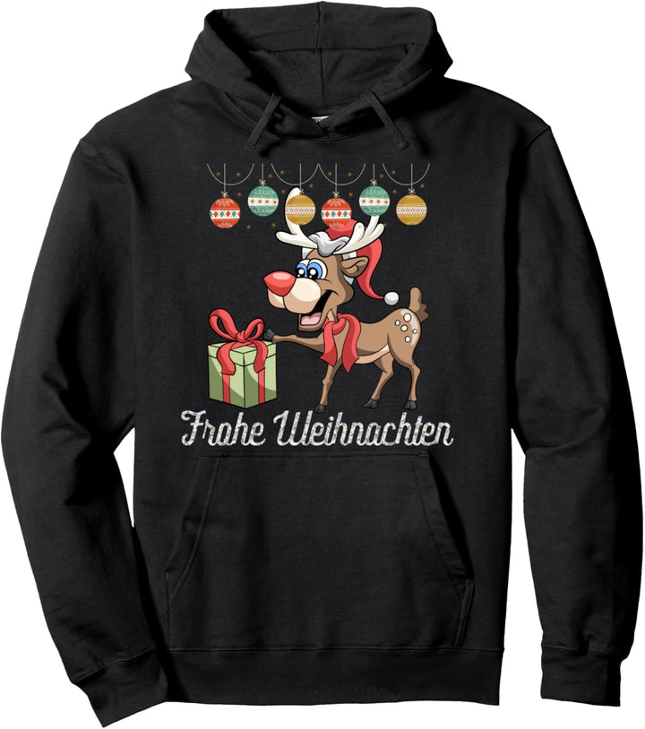 Kinder Pajama Party Geschenk Frohe Weihnachten Rentier Pullover Hoodie