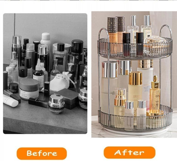CESTATIVO Make Up Organizer, 360° Drehbar Kosmetik Organizer, Beauty Organizer, Hautpflege Organizer