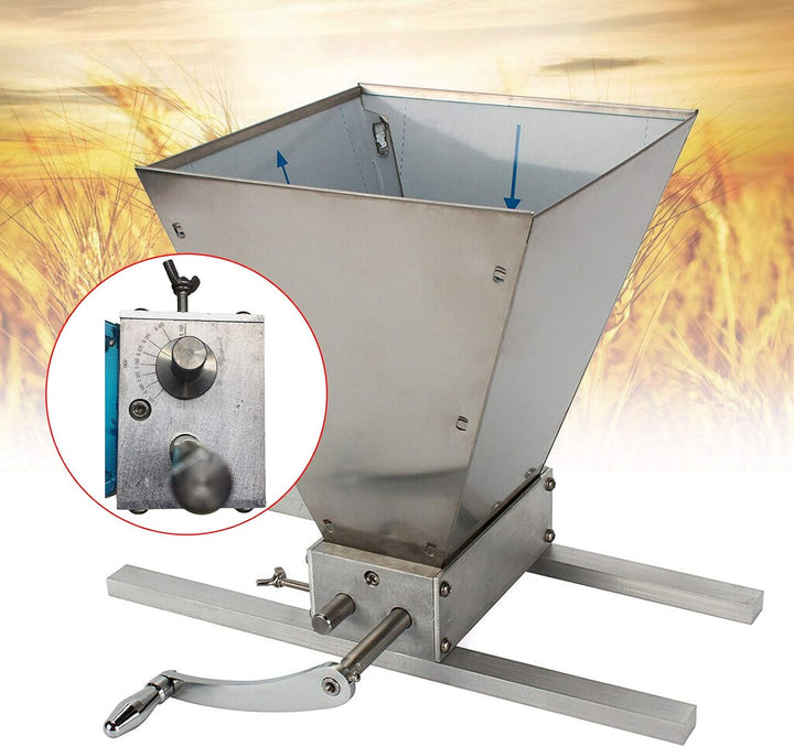Verstellbare MalzmüHle Heimbrauer, Getreidemühle Handmühle Malzmühle, Futtermühle Nussmühle Regelven