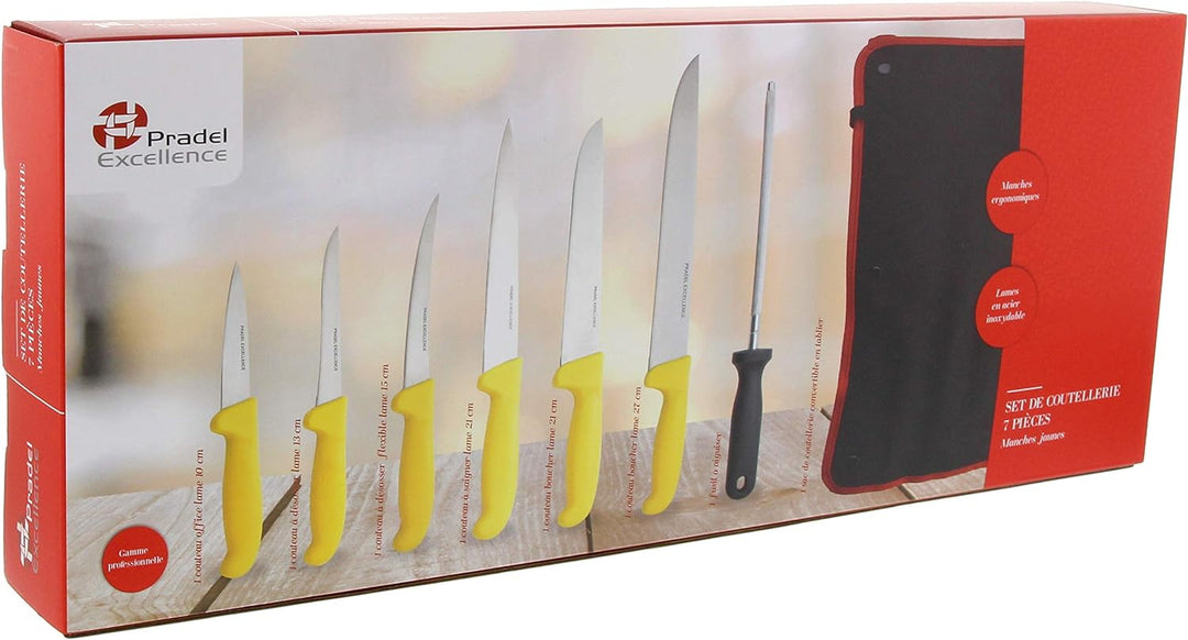 Pradel Excellence – I7107T – Fleischermesser, Set mit 6 Stück und