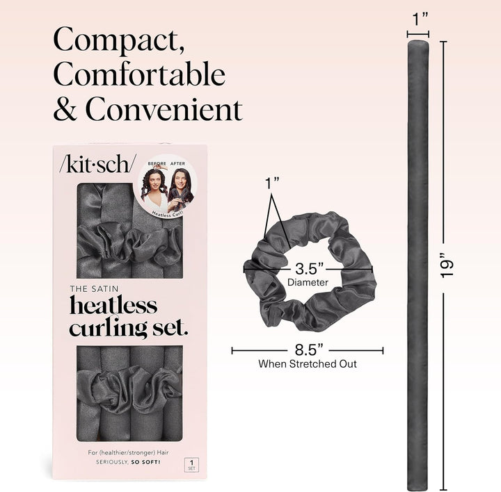 Kitsch Satin Locken ohne Hitze - Lockenwickler für Heatless Curls | Heatless Hair Curler & Hot Rolle