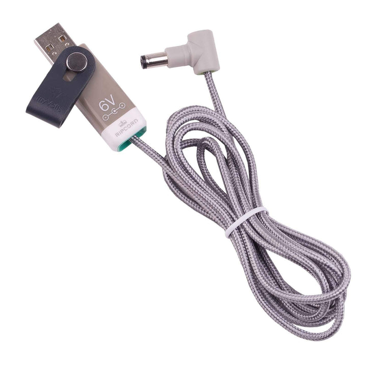 myVolts Ripcord-USB-Ladekabel mit 6V DC Ausgangsstecker kompatibel mit Motorola MBP481AXL Baby Unit