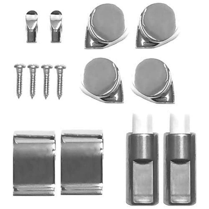 Roca Senso und Giralda WC-Sitz Scharnier-Set aus Chrom mit sanftem Deckel und mit Endkappe-Befestigu