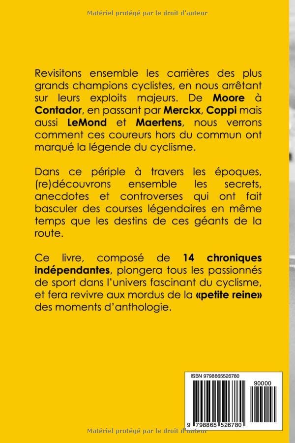 Cyclisme: 14 Coureurs de légende 14 Exploits inoubliables (Livre Cyclisme, Idée cadeau Cycliste, Cyc