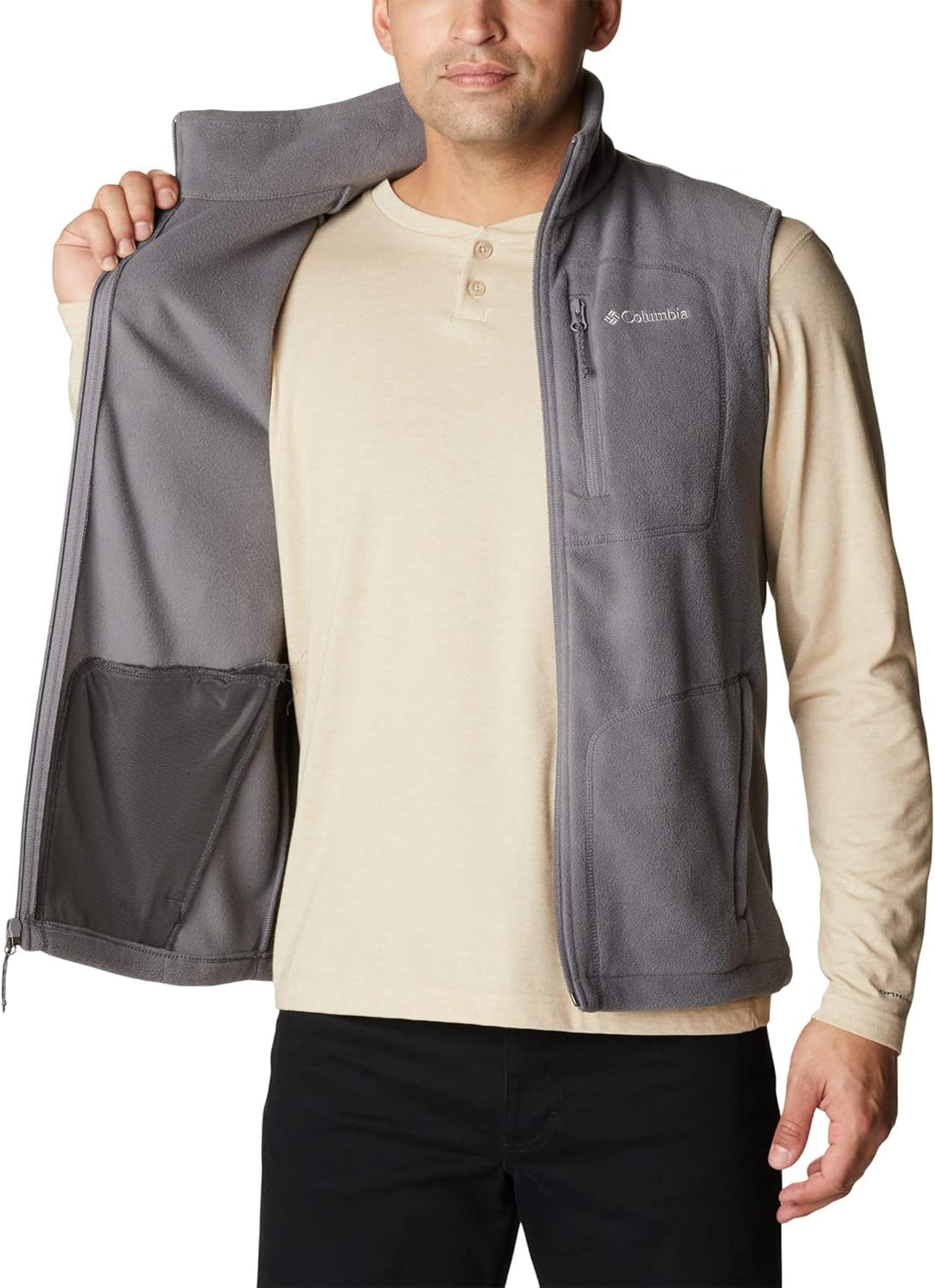 Columbia Herren Fast Trek Fleece Vest Fleeceweste S City Grey