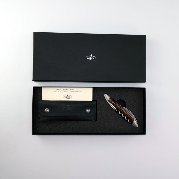 Forge de Laguiole Geschenkset Kellnermesser Sommelierbesteck - Griff Amourette - Edelstahl matt inox