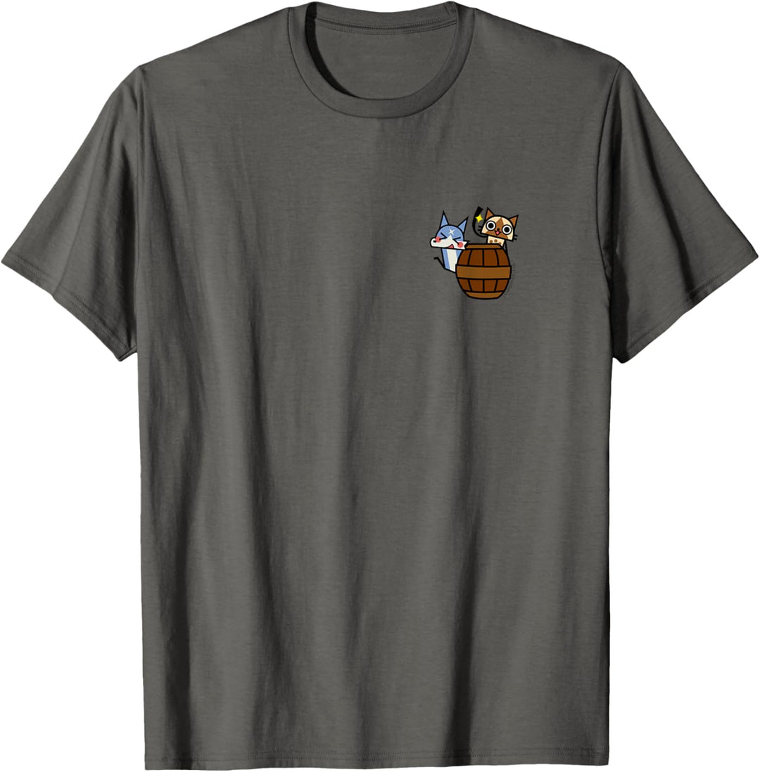 Monster Hunter Rise: Sunbreak Palamute＆Palico (Barrel) T-Shirt