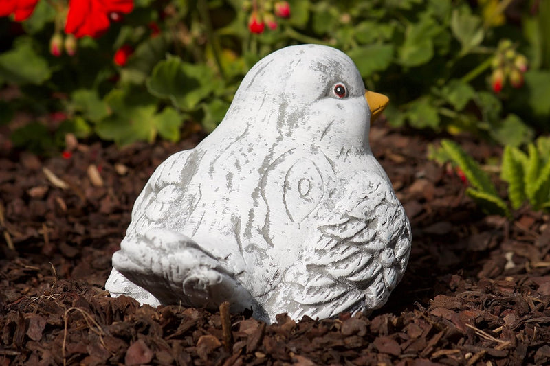 stoneandstyle Steinfigur 2 Vögel im Set, massiver Steinguss, Frost- und wetterfest