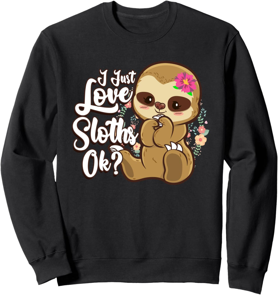 Kinder Baby Faultier Liebe Faultiere Faulenzen Langsam Tiere Sweatshirt