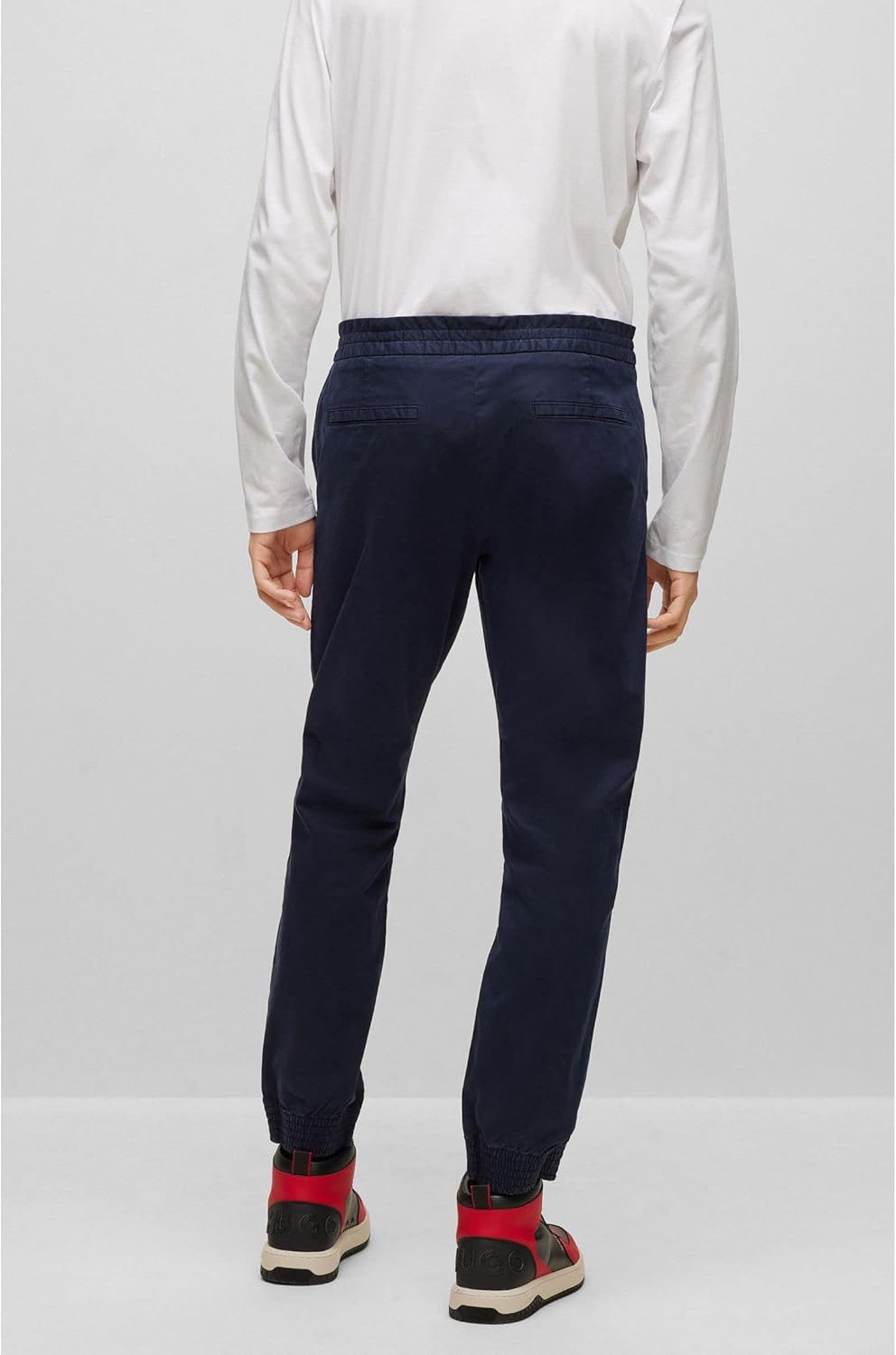 HUGO Herren Trousers_Flat 36W / 34L Dark Blue405, 36W / 34L Dark Blue405
