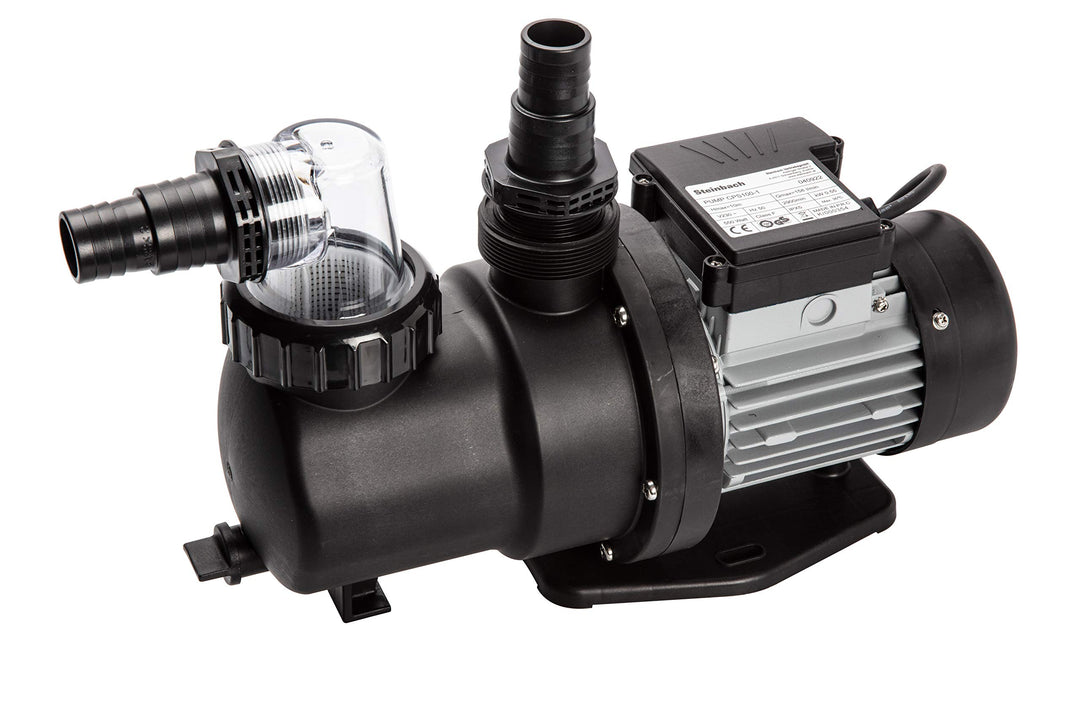 Steinbach Filterpumpe SPS 100-1, selbstsaugend, 230 V/550 W, Q= 158 l/min, max. Pumphöhe 10 m, 04092