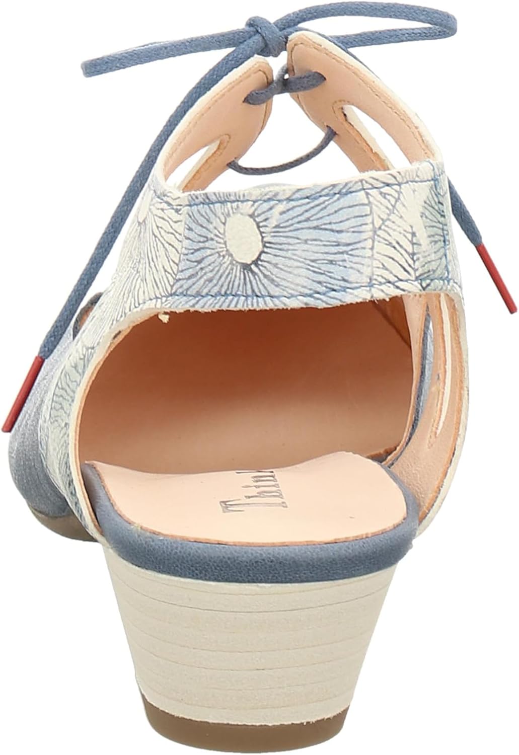Think! Damen Aida Chromfrei Gegerbte NachhaltigeSlingback Pumps 36 EU 8000 Denim Kombi, 36 EU 8000 D
