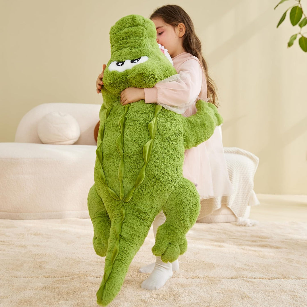 IKASA Gross Krokodil Stofftier Riesen Kuscheltier,78cm Gross Plüschtier Süsses Riesiges Flauschiges