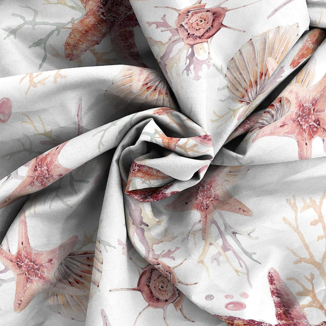 Italian Bed Linen MB Home Italy “Fantasy” Bettwäsche-Set, Starfish, Doppelbett Starfish Doppelbett,