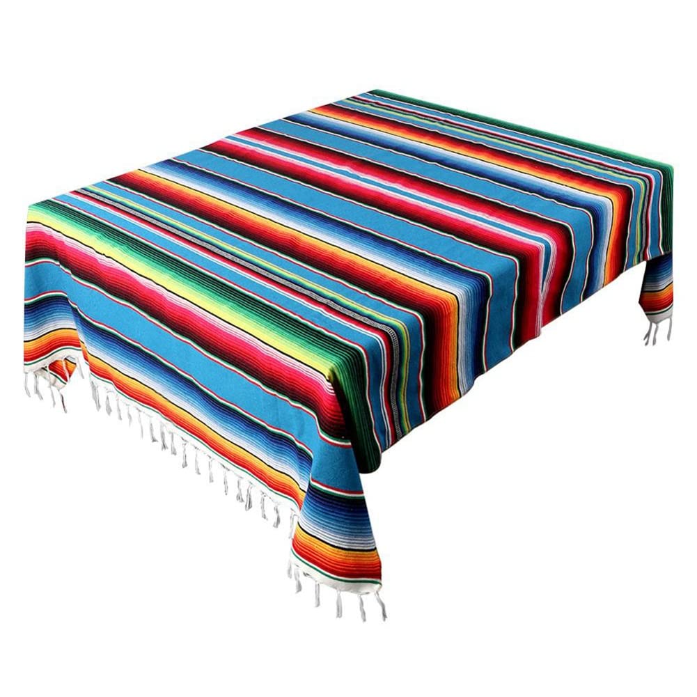Mexikanische Decke, Sarape Picknick, Tischdecke, warme Decke, Yoga-Stange, 120 x 180 cm
