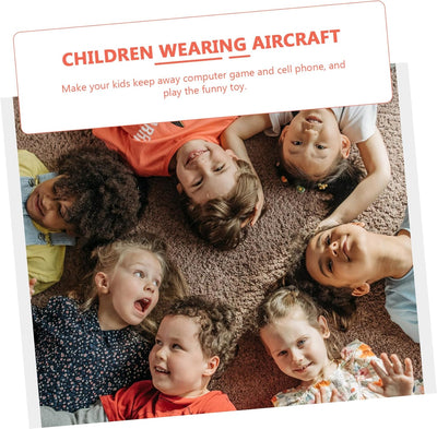 TOYANDONA 1 Satz Tragbares Flugzeugspielzeug Kampfflugzeugspielzeug Kinder-Flugzeug-Kostüm aus Pappe
