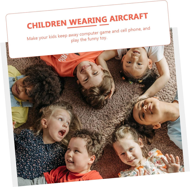 TOYANDONA 1 Satz Tragbares Flugzeugspielzeug Kampfflugzeugspielzeug Kinder-Flugzeug-Kostüm aus Pappe