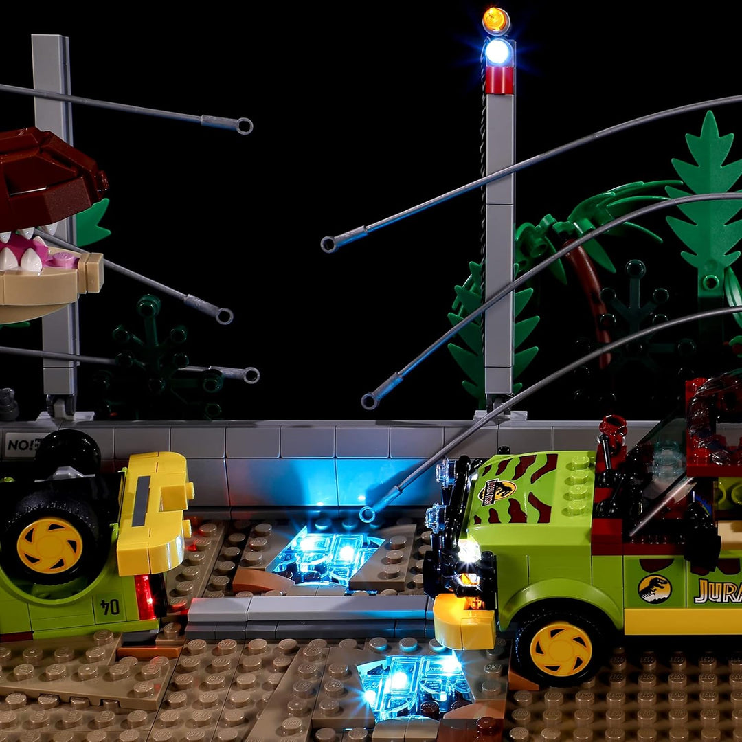 BRIKSMAX 76956 Led Beleuchtungsset für Lego Ausbruch des T. Rex - Compatible with Lego Jurassic Worl