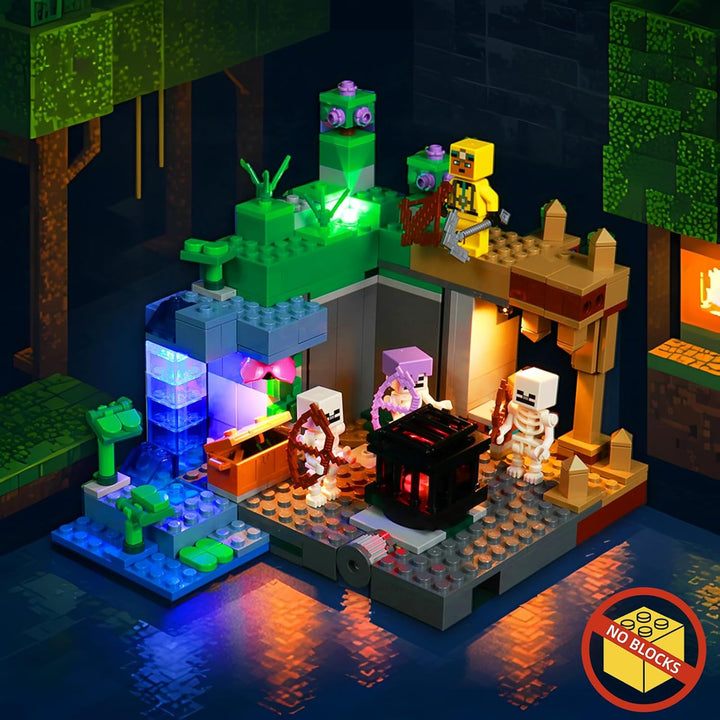 BrickBling Led Licht Set für Lego 21189 Minecraft Das Skelettverlies Spielzeug Set (Kein Lego-Modell