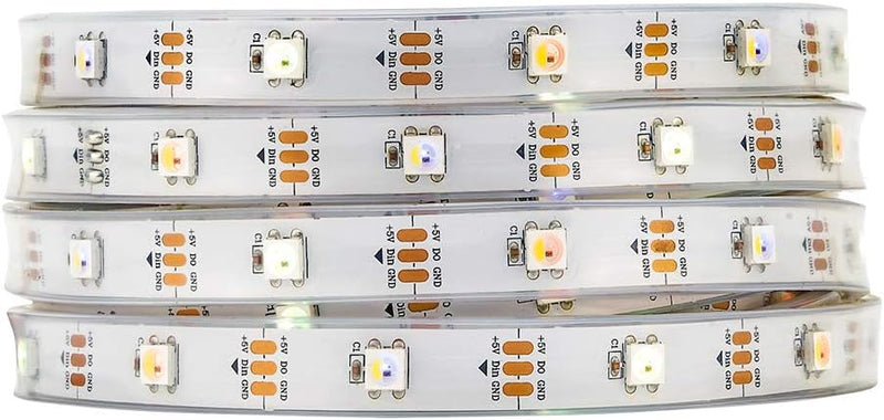 BTF-LIGHTING RGBW SK6812 (ähnlich WS2812B) RGB+Kaltes Weiss 5m 30LEDs/pixel/m Individuell adressierb