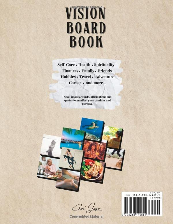 Vision Board Book: 700+ Collection of Inspiring Images and Words to Visualize, Create, and Manifest