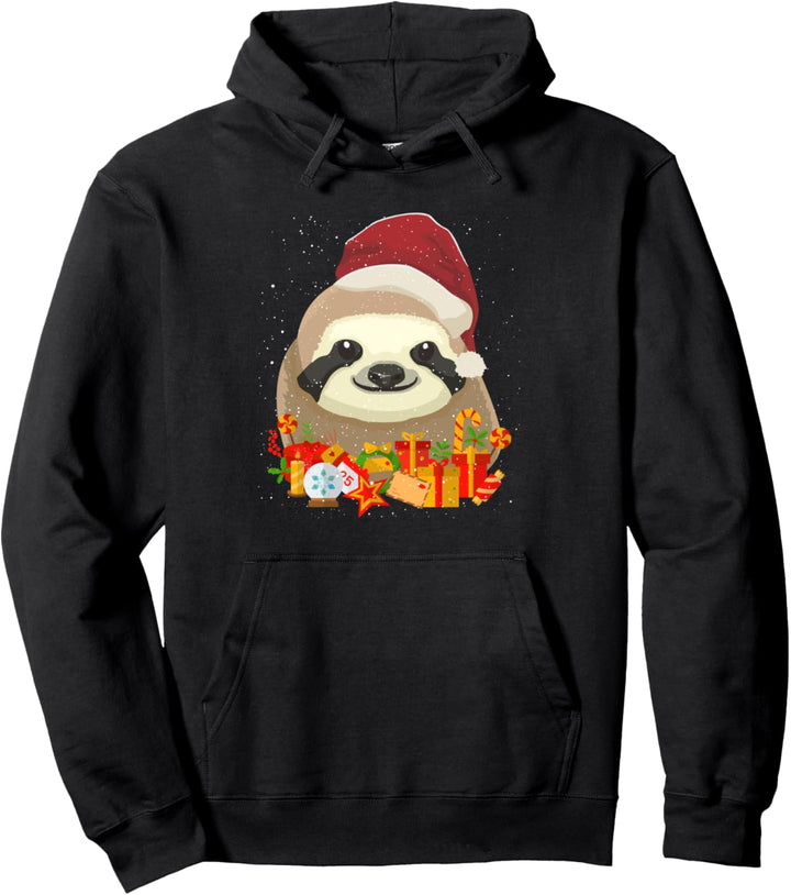 Merry Christmas Sloth Faultier Ugly X-Mas Sweater Weihnacht Pullover Hoodie