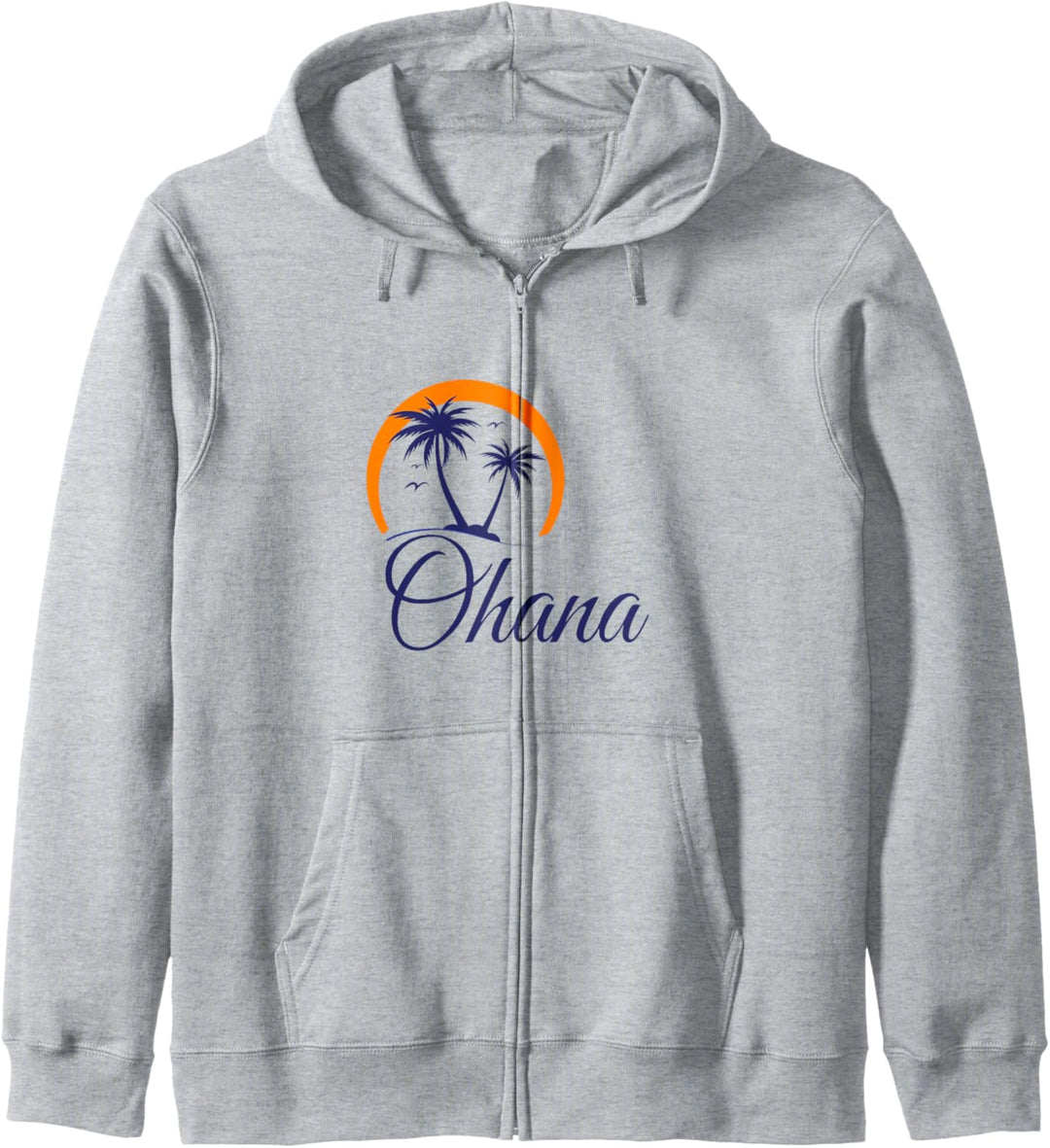 Hawaiihemd Retro Hawaii Tropical Ohana für Damen und Herren Kapuzenjacke