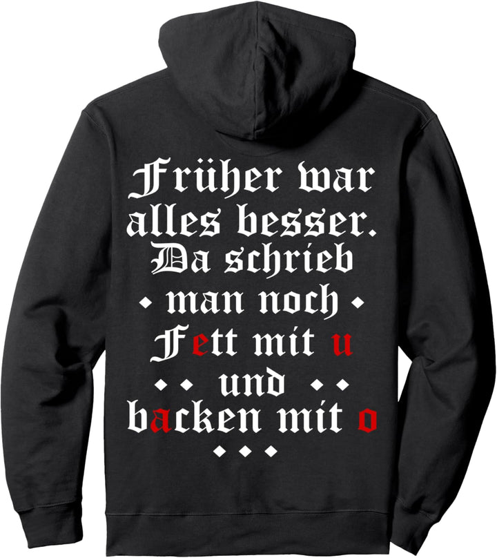 Ich möchte fett backen - lustiger Sarkasmus Spruch Urlaub Pullover Hoodie