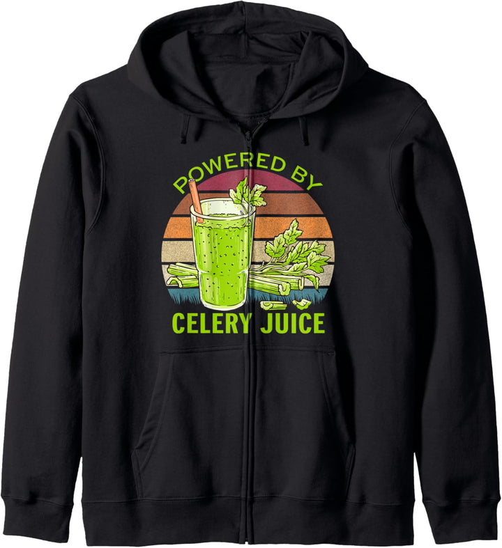Plant vegetarian diet powered by Celery juice vegan Kapuzenjacke