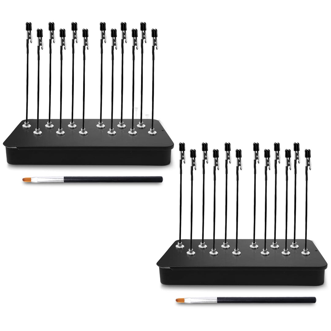 24 Stück Dritte Hand Löten mit Magnetfuss Flexibler Löthilfe Krokodilklemme 15cm Magnetisch Krokodil
