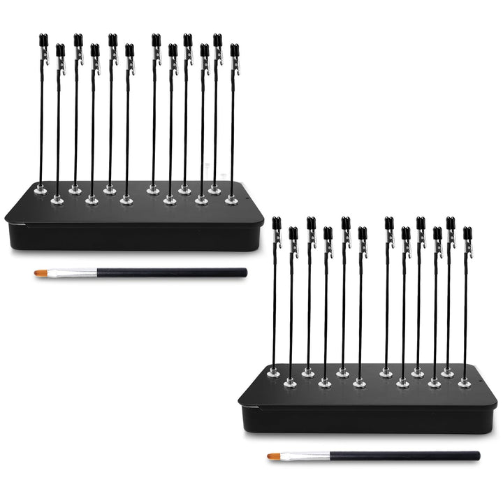24 Stück Dritte Hand Löten mit Magnetfuss Flexibler Löthilfe Krokodilklemme 15cm Magnetisch Krokodil