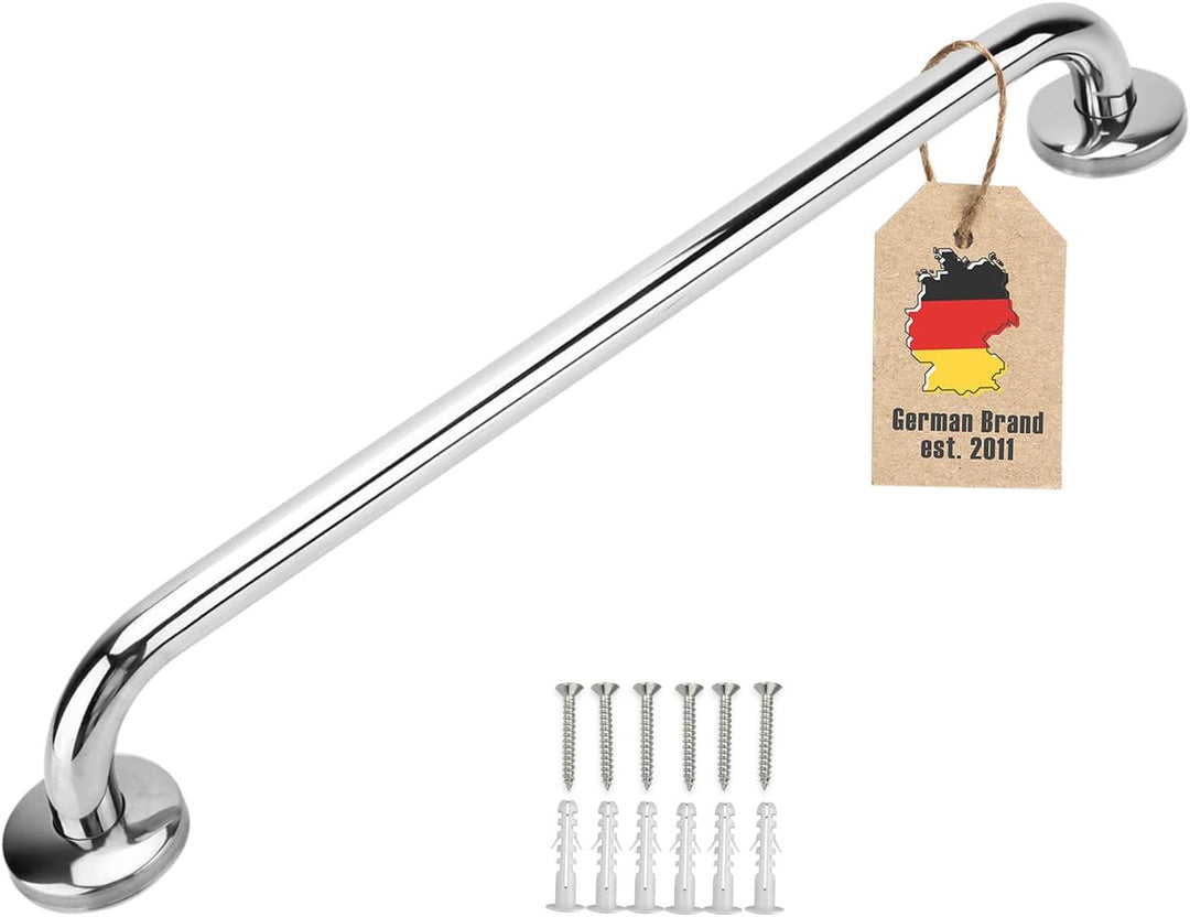 Handtuchhalter aus Edelstahl Hochglanzpoliert - Länge 100cm und 19mm Stangendurchmesser zum Bohren -