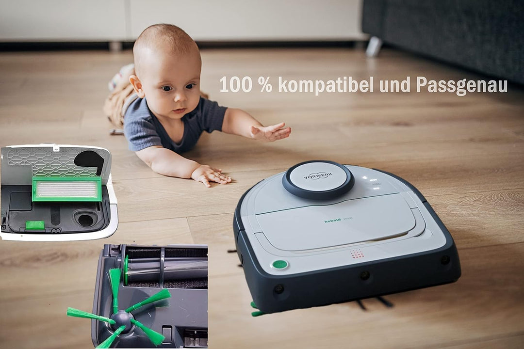 1 Rundbürste geeignet für Vorwerk VR 200 VR 300 Saugroboter Bürsten VR200 VR300 Roboter 1 Rundbürste
