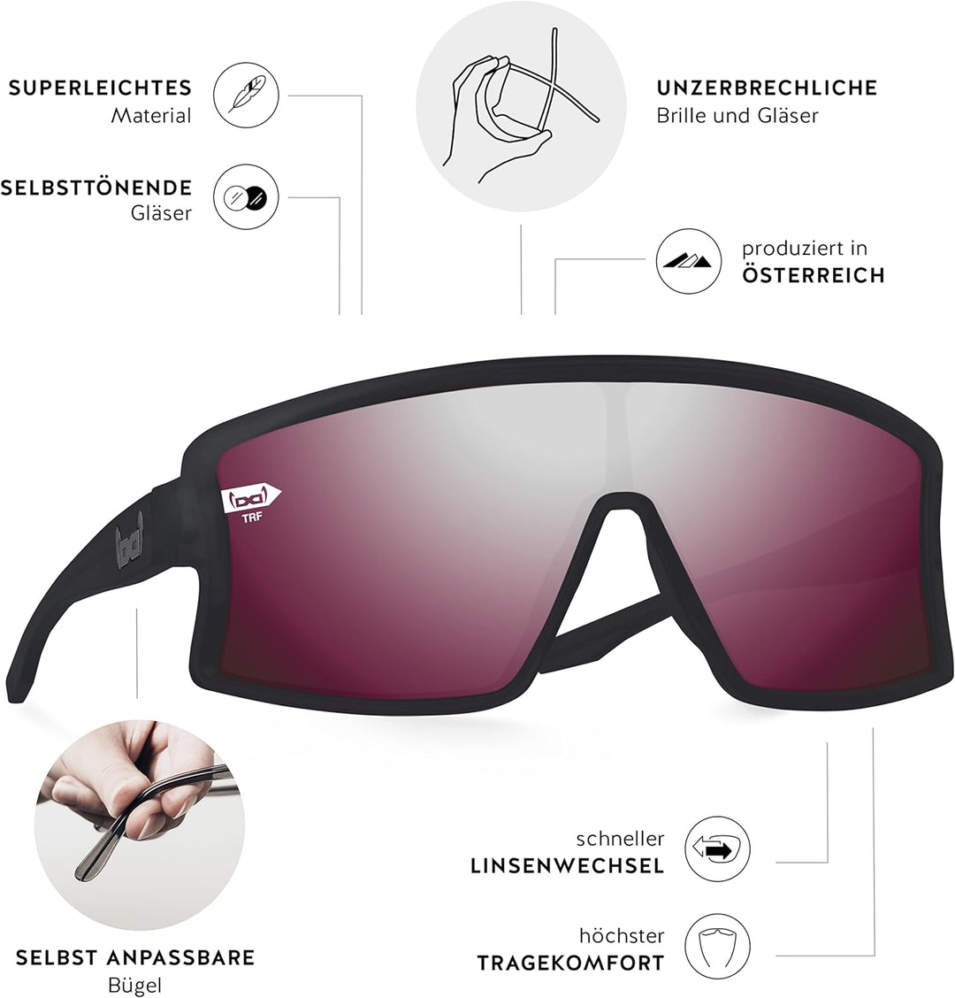 Gloryfy Unisex G21 E-Bike Edition TRF Sonnenbrille, Anthracite, L