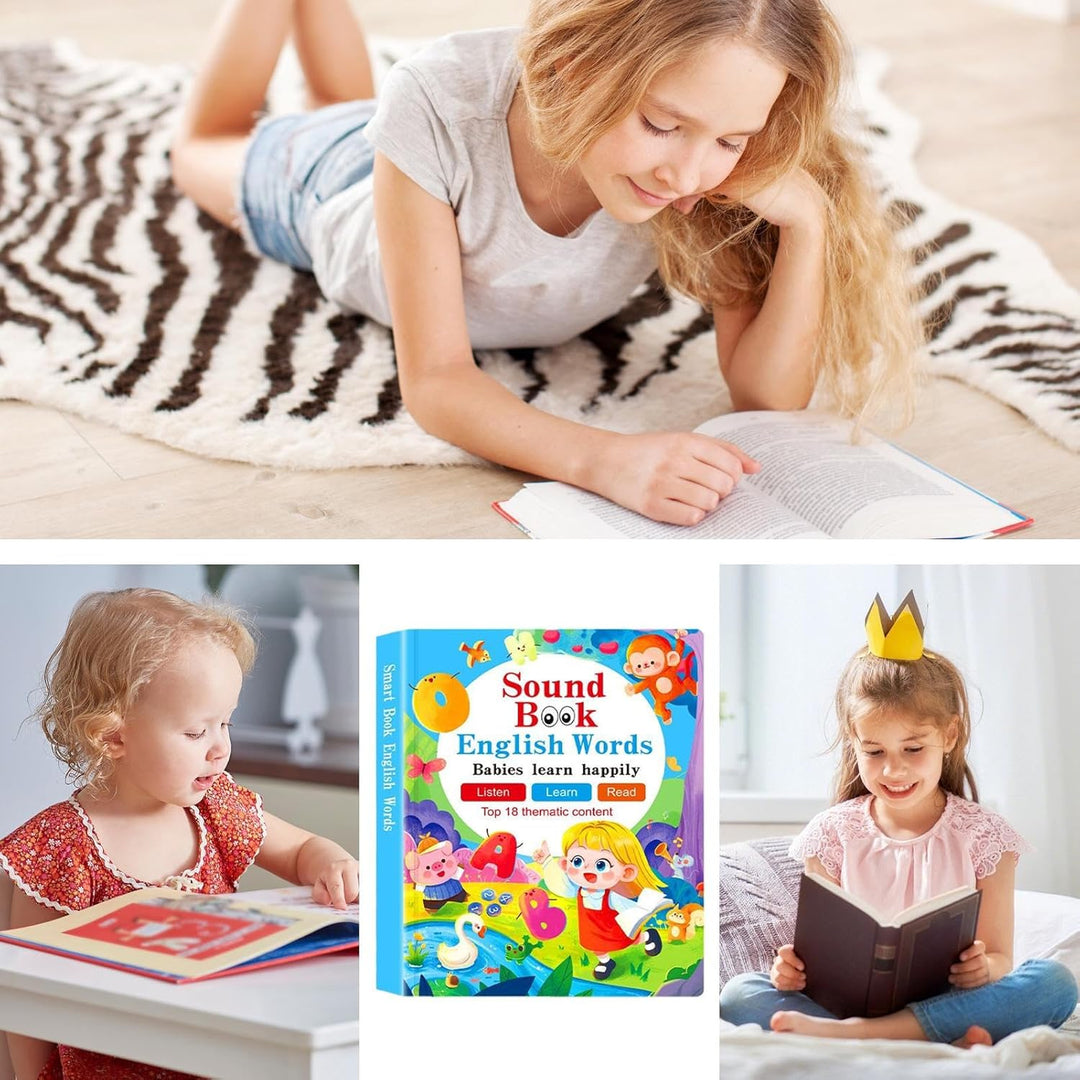 Kleinkinder Soundbücher | Lernspielzeug Interaktive Bücher | Sprechende Elektronische Spielzeuge und