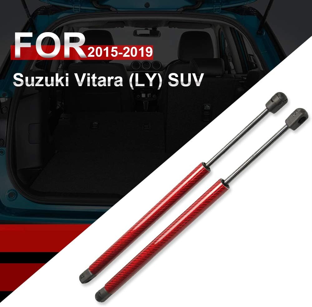 JINGLINGKJ 54P01 81860 352545 Gasdruckfedern für 2015-2019 Vitara (LY) Heckklappe 2 Stück Black, Bla