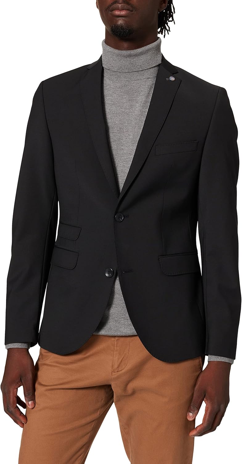 Club of Gents Herren AMF-Cliff Ss Anzugjacke 52 Schwarz (Schwarz 90), 52 Schwarz (Schwarz 90)