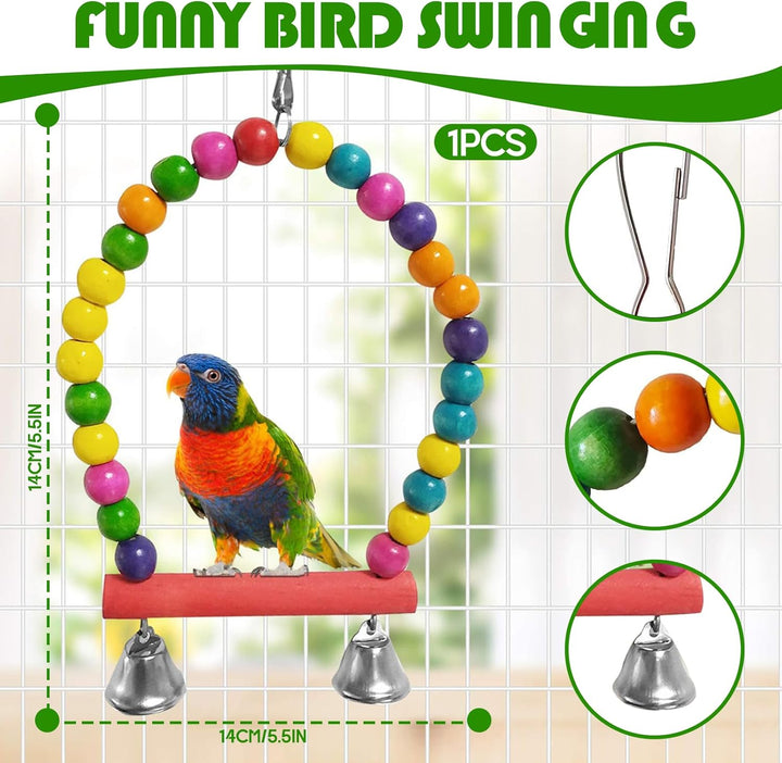 13 Stück Vogelspielzeug für Sittiche, Wellensittich Spielzeug, Vogelkäfig, Vogel Spielzeug, Vogelkäf