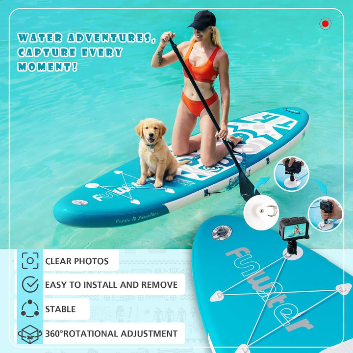FunWater Aufblasbares Stand Up Paddle Board 10'–11'SUP Set mit Paddel & Pumpe, rutschfestes Eva-Deck