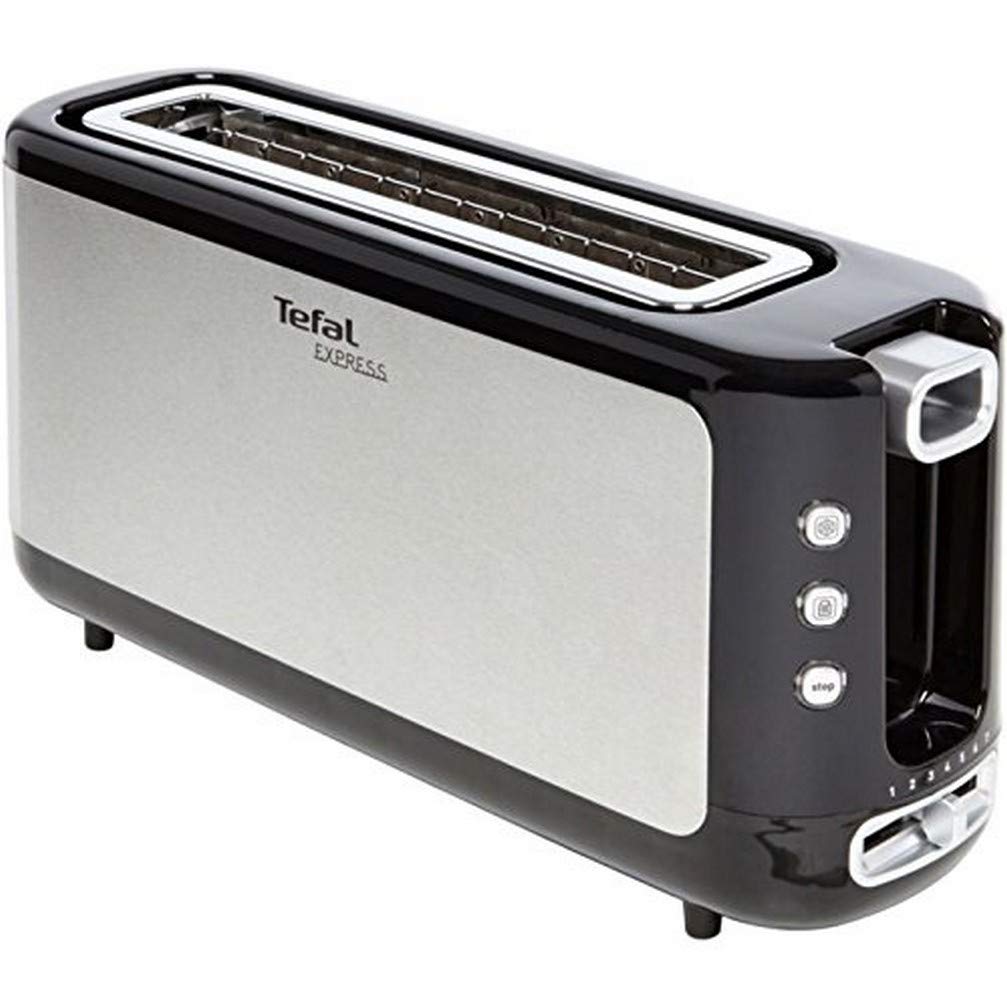 Tefal TL365ETR Toaster Express 37 x 18 x 10 cm, Edelstahl/Schwarz