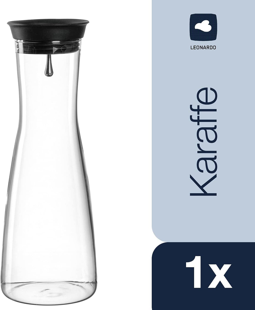 LEONARDO HOME 018775 CIAO Wasserkaraffe 1000 ml, Glas