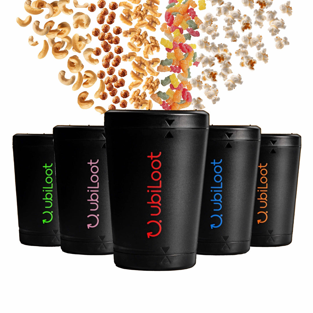 Innovativer Snackspender für saubere Hände & Equipment [485ml] - Ideal für Gaming, Büro & Freizeit -