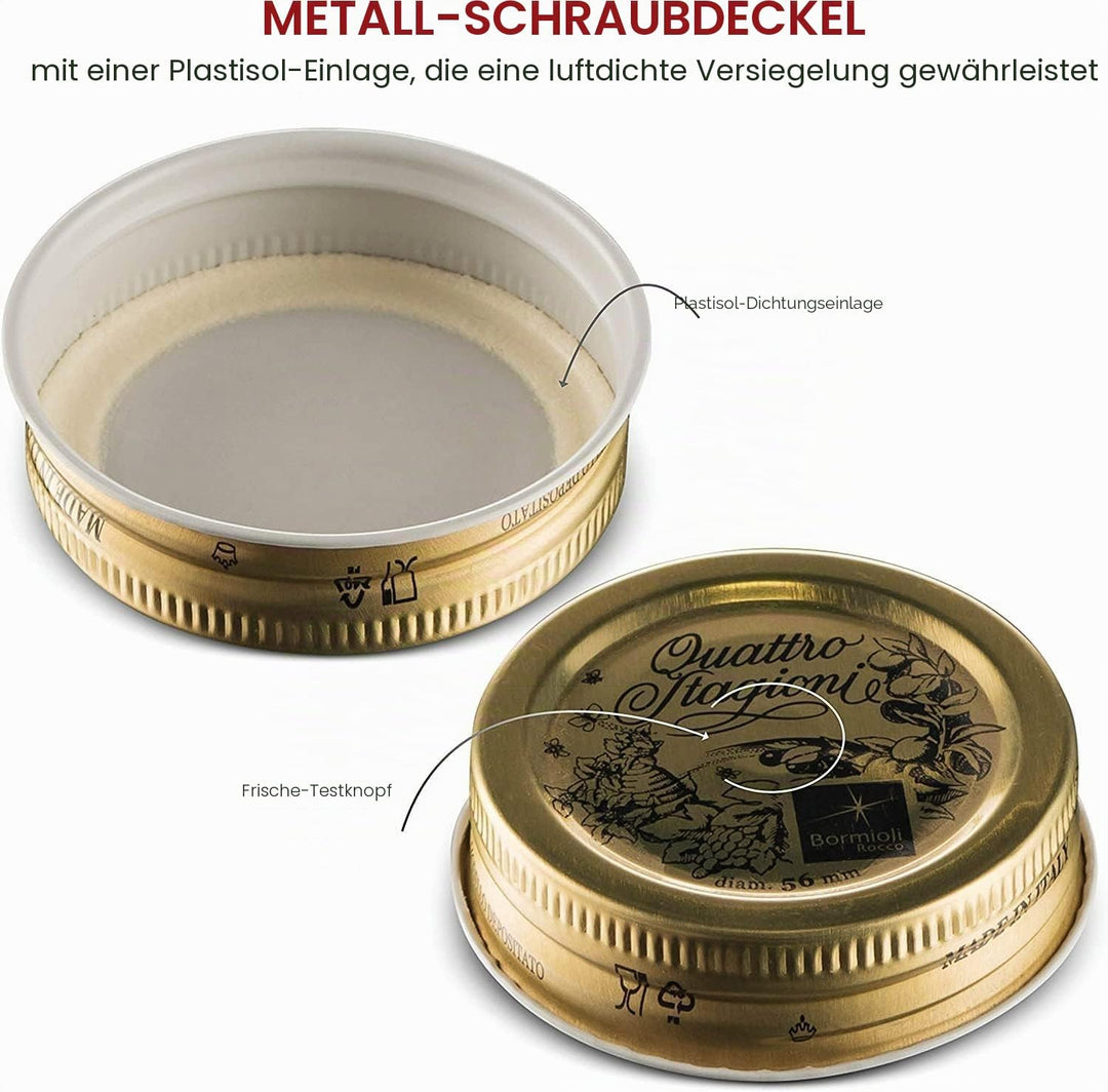 Bormioli 354756-CBA Quattro STAGIONI-32 cl, luftdicht, transparent, 4 Stück