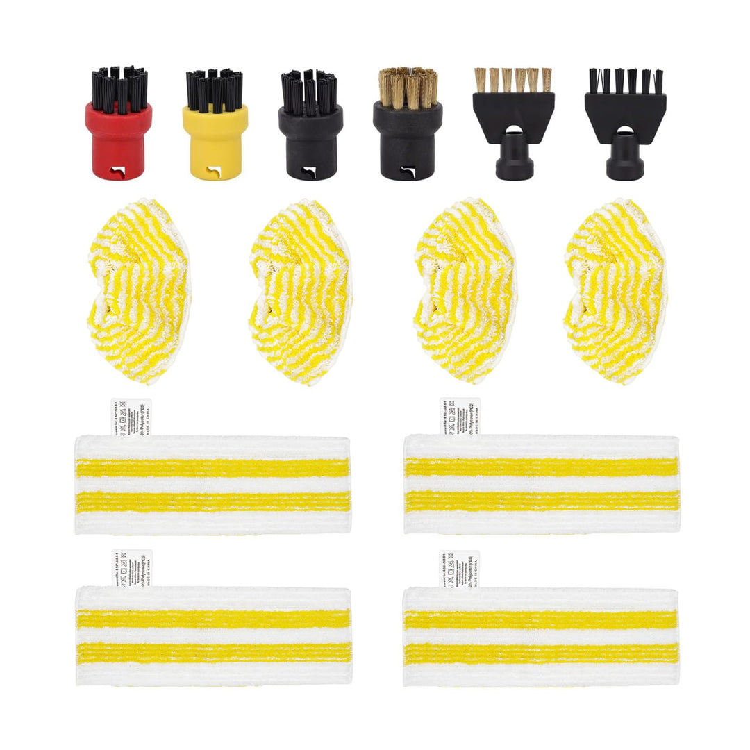 14 Stück Ersatzpads Set Kompatibel für Kärcher Dampfreiniger Zubehör EasyFix SC 1, SC 2, SC 3, SC 4,