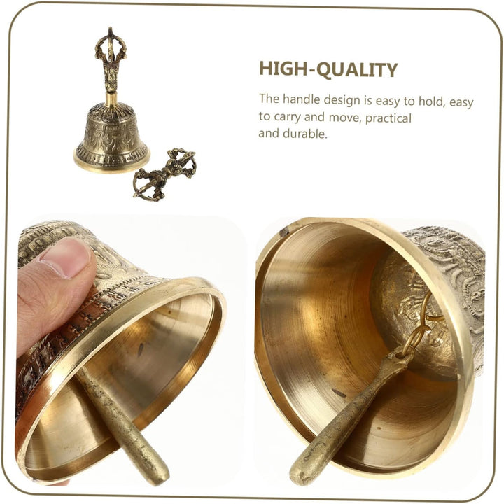 1 Satz Buddhistischer Vajra Handglocken Buddhistische Meditationsglocke Buddhistische Glocke Meditat