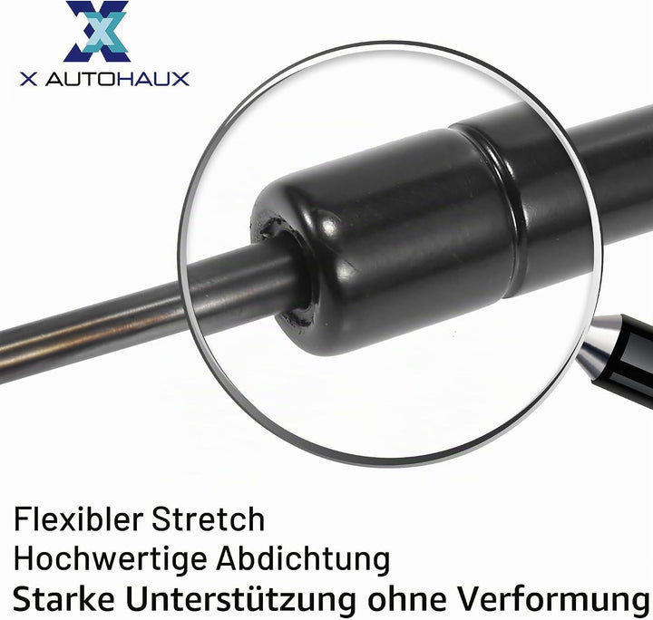 X AUTOHAUX 2Stk Universal Gasdruckfeder 178N Schwarz Für Heckklappe | Metall, Erweiterte Länge 25.4c