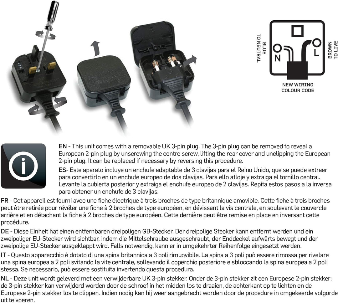 Diva Pro Styling Jet Set 3000 Pro Superkompakter, Leichter Reise-Haartrockner Schwarz