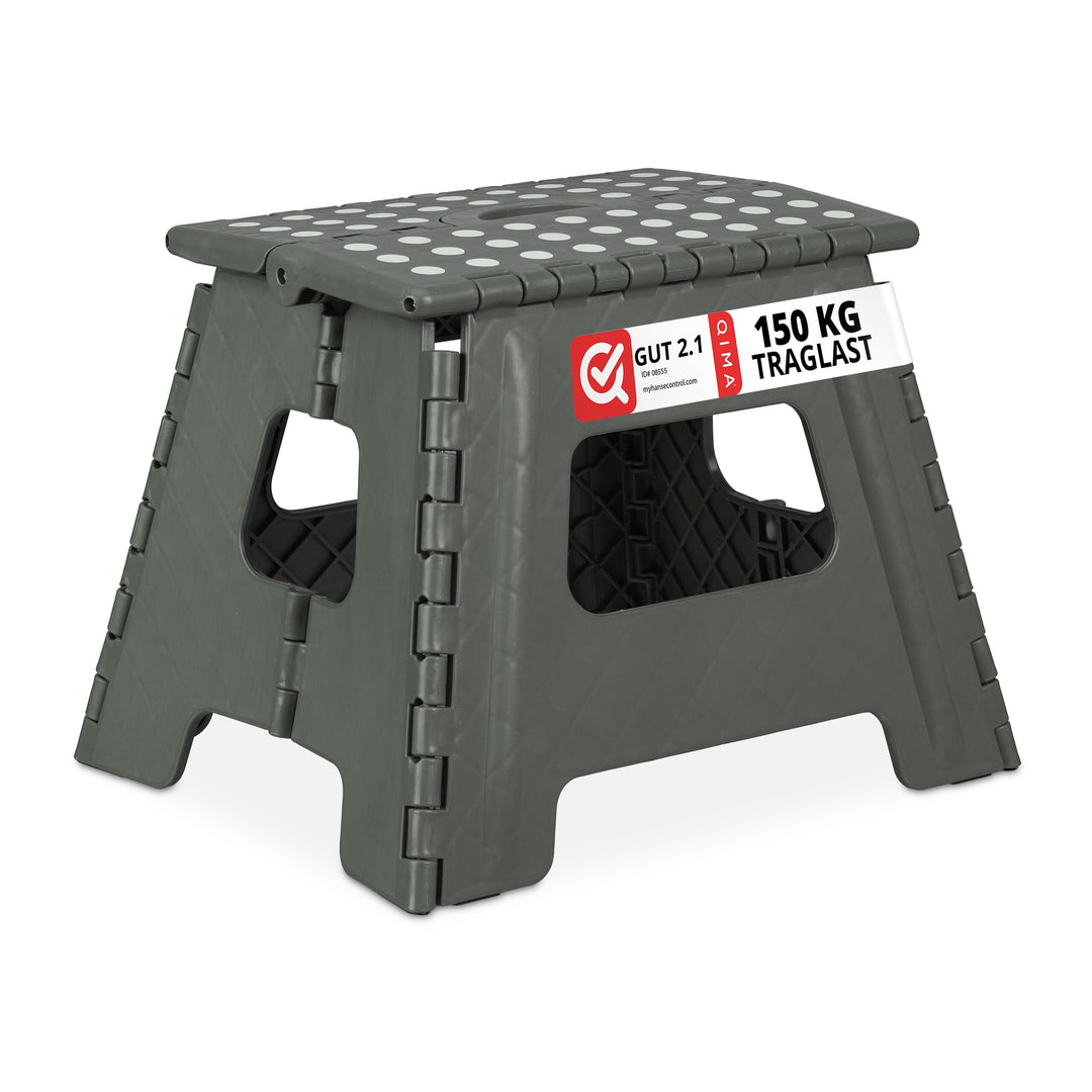 Relaxdays Klapphocker faltbar, 4er Set, Camping Hocker, Kinder Badhocker, bis 150 kg, Kunststoff, HB