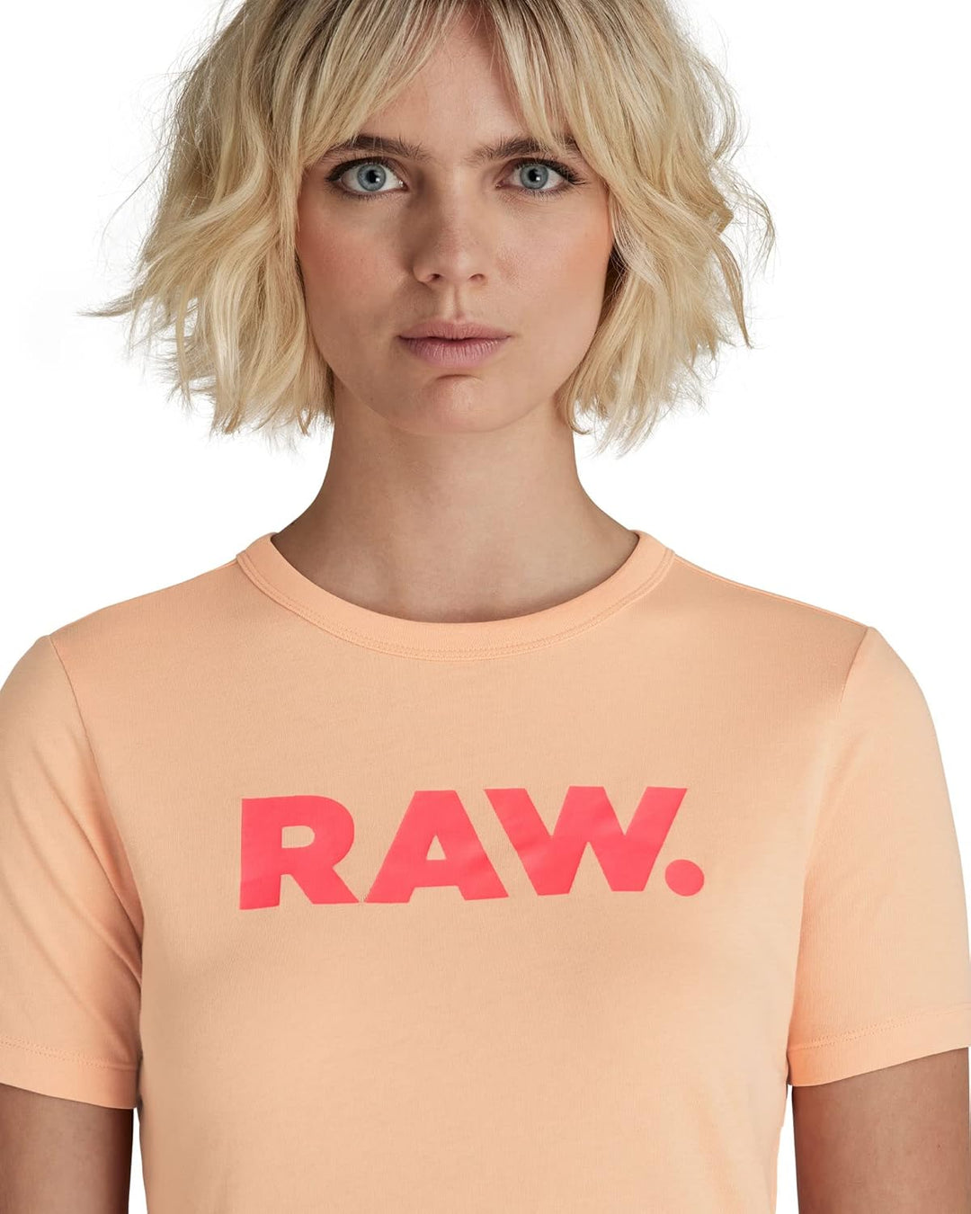 G-STAR RAW Damen Raw. Slim R T Wmn T-Shirt S Rosa (Peach Nougat D21226-4107-c962), S Rosa (Peach Nou
